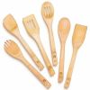 6pcs bamboo cooking utensil set,bamboo kitchen tools
